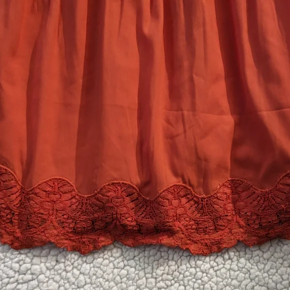 Abercrombie & Fitch Vibrant Orange Off-Shoulder Dress - Picture 3 of 3